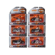 Harley-Davidson Motorcycles 6 piece Set Series 38 (Version 2) 1/18 Diecast Models by Maisto