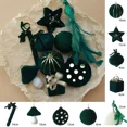 thumbnail image 3 of Adornos navideños de bolas verdes con forma especial, decoración de fiesta para árbol de Navidad, colgante de esferas navideñas de Año Nuevo 2024, 3 of 5