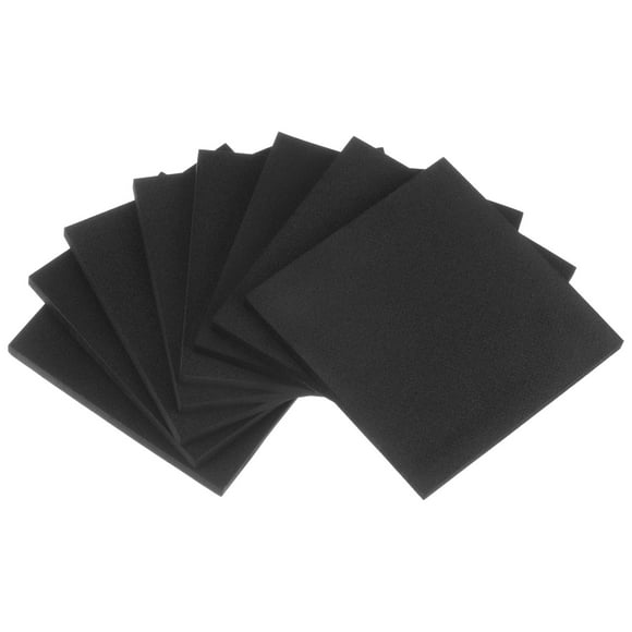 Unique Bargains 8 Packs Foam Padding Sheets 1/4 Inch Thick x 4 Inch Long Square EVA Foam Sheet Non-Slip Anti Vibration Pads