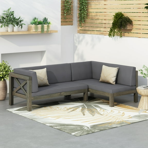 Miekor Furniture Brava X-Back Left Corner Bench Of Set 2 B5A1905