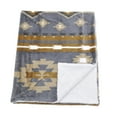thumbnail image 4 of Home Soft Things Southwest faux fur blanket - Grey - 90x96", 4 of 5