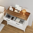 thumbnail image 4 of Asofer 35'' Buffet Cabinet with Adjustable Shelf, 2 Door, 2 Drawer, Modern Coffee Bar for Kitchen, Dining Room, Retro, 4 of 11