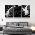 thumbnail image 6 of 3 Piece Abstract Wall Art Black and White Paintings Minimalist Wall Decor Graffiti Poster Modern Artwork Picture HD Canvas Print,Framed for Living Room Bedroom Bathroom, 12"x16"x3 Panels, 6 of 7