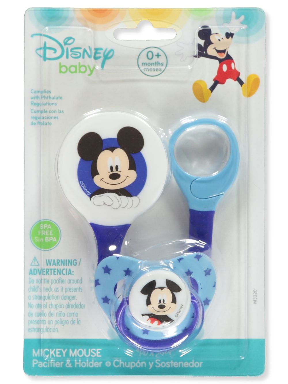 Disney Baby Mickey Mouse Pacifier & Chupon BPA Free 