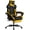 Blackyellow, variant on Gaming Chair with Massage,Ergonomic PC Gaming Chair with Footrest Comfortable Headrest and Lumbar Support,High Back PVC Leather,300LBS (Black White)