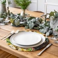 thumbnail image 2 of Spring Sunflowers Round 13 Inch Placemats Set of 4, Bicycles Botanical Flowers Wooden Grain HeatResistant Non Slip Place Mats for Dining Table, Wipeable Braided Kitchen Table Mats for Housewarming, 2 of 9