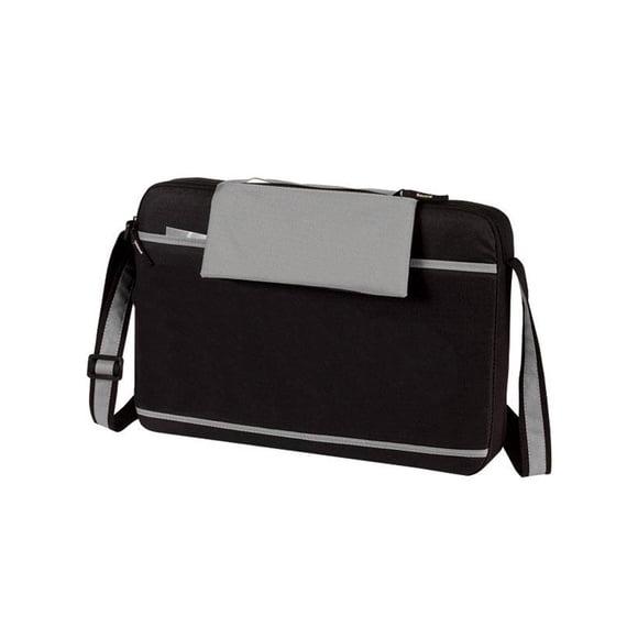 Portefeuille d'Ordinateur Portable Contemporain - Noir/gris