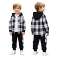 thumbnail image 3 of ClothesFuns Boys Outfits Kids Fall Clothes Toddler Baby Boy Fall Outfit Boy Embroidery Sweatshirt Top Pants Set Cute 2pcs Winter Clothes, 3 of 8