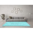 thumbnail image 3 of Ahgly Company Indoor Rectangle Abstract Light Blue Contemporary Area Rugs, 4' x 6', 3 of 4