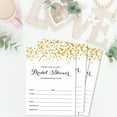 thumbnail image 6 of Inkdotpot 30Gold ConfettiFill-In Style Bridal Shower Invitations Wedding Blank Invites, 6 of 8