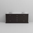 thumbnail image 5 of Dukes 80 in. W x 22 in. D Espresso Double Bath Vanity, Cultured Marble Top, and Faucet Set, 5 of 8