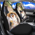 thumbnail image 2 of HUISEFOR Car Seat Cover Cute Penguin Car Seat Covers Protector Breathable Anti Slip Cars Interior Accessories Elastic Polyester Fits for Cars SUV, 2 of 7