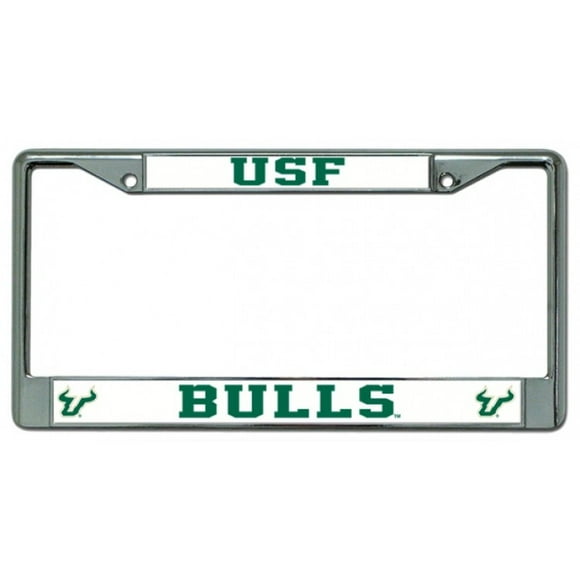 South Florida Bulls Chrome License Plate Frame