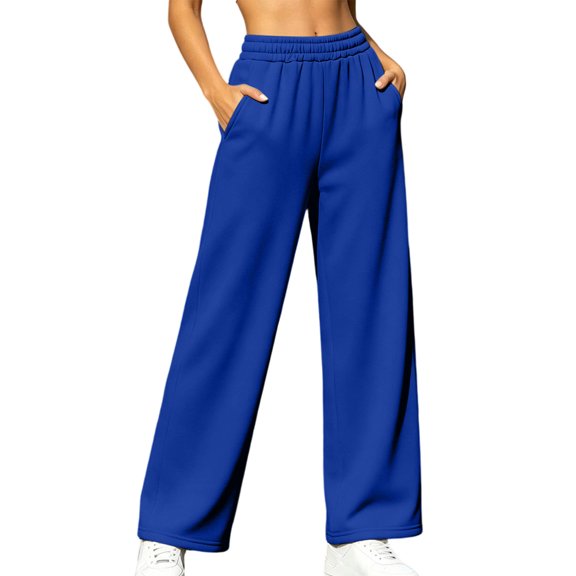 Njagoc3 Women's Wide Leg Sweatpants Baggy Joggers 2026 Fall Fashion | High Waisted, Winter Clothes with Pockets, Comfy Workout Gym Active Outfits, Y2k Travel Lounge Pant