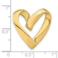 thumbnail image 6 of Auriga Fine Jewelry 14K Yellow Gold Heart Slide (L - 30.85 mm, W - 21.7 mm) for Women, 6 of 6