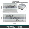 thumbnail image 3 of 2Pcs Thankful Kitchen Rugs Set of 2 Floor Mats for Cooking Non Slip Waterproof Standing Kitchen Runner Mats17"x47"+17"x30", Wood/Grey, 3 of 7