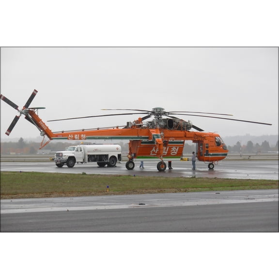 24"x36" Gallery Poster, Erickson Air-Crane S-64 sikorsky