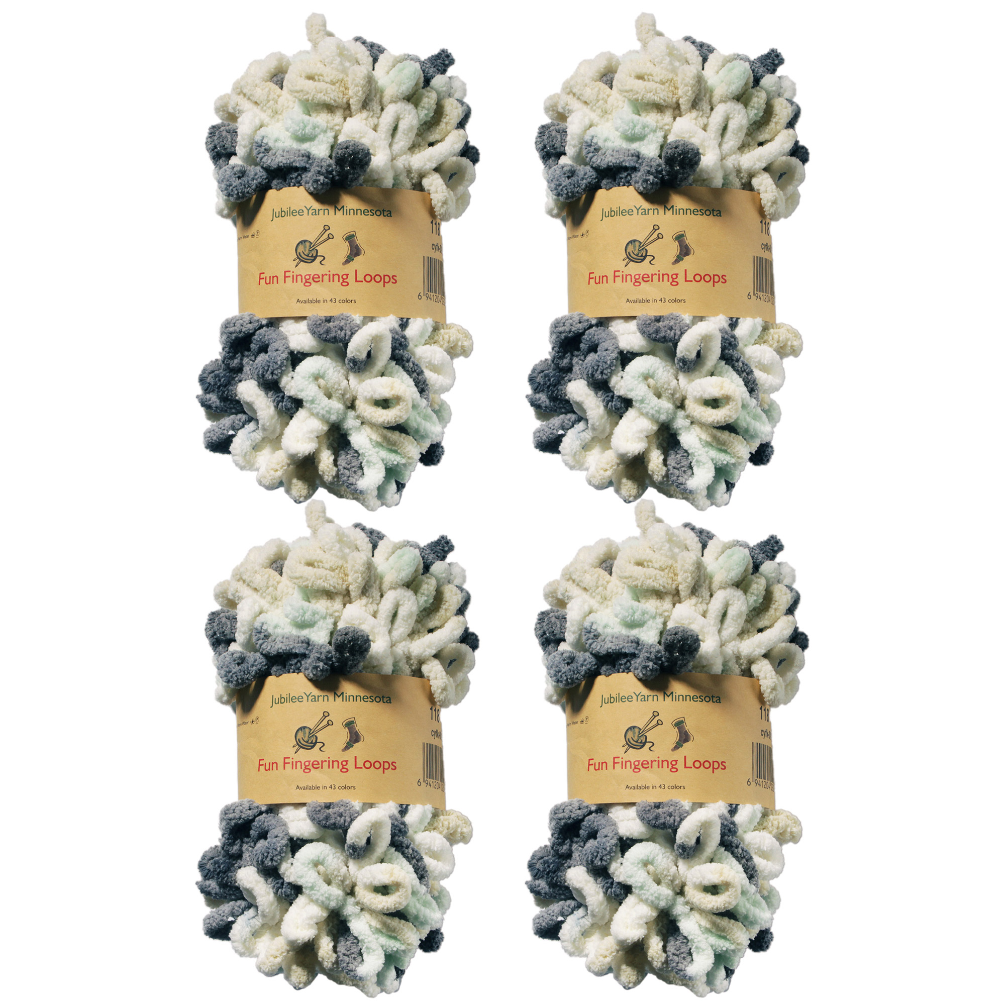 BambooMN Finger Knitting Yarn Fun Finger Loops Yarn 100 Polyester