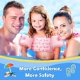 thumbnail image 2 of Chaleco de natación MoKo para niños pequeños de 9 a 23 kg con forma de ballena rosa de 20 a 50 libras, 2 of 7