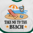 thumbnail image 4 of Inktastic Beach Vacation Florida California Boys or Girls Baby Bib, 4 of 4