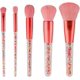 thumbnail image 1 of Candy Cosmetic Brushes Juego de brochas cosméticas colorete sombra de ojos polvo suelto resaltador sombra rosa juego de 5 piezas ER, 1 of 5