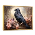 thumbnail image 2 of Designart "Crow Royalty III" Animals Floater Framed Canvas Art Print, 2 of 7