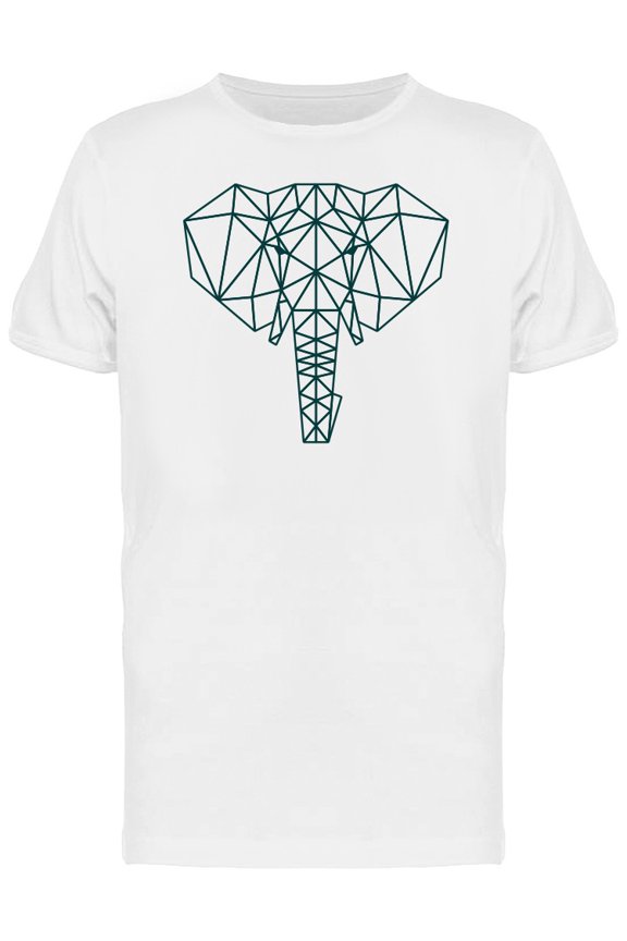 Cool Abstract Elephant Head T-Shirt Men -Image by Shutterstock, Male Medium