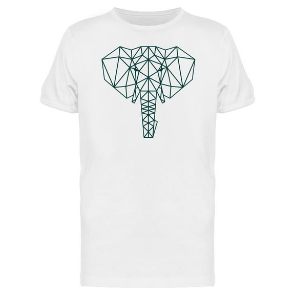 Cool Abstract Elephant Head T-Shirt Men -Image by Shutterstock, Male Medium