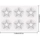 thumbnail image 2 of 2Pcs Glass Hotfix Rhinestone Iron on Appliques Costume Accessories for Clothes Bags Pants Star 297x210mm, 2 of 7