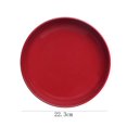 thumbnail image 4 of Plat principal Chiara bol dîner rouge en grès, 4 of 4