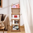 thumbnail image 7 of TOOL1SHOoo Portable Foldable wood Literature Rack Display Holder Stand (5 Layers)Height 10in(Folded), 7 of 7