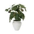 thumbnail image 2 of Better Homes & Gardens Artificial Fig Leaf in Tan Ceramic Vase, 13", 2 of 8