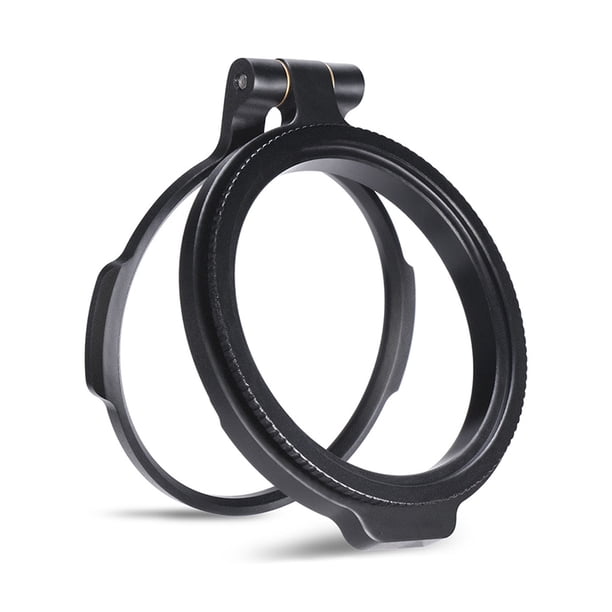 Seitruly Soporte de filtro de cámara Lente de videocámara Adaptador de montaje abatible Convertidor de anillos Accesorios para fotos 72 mm