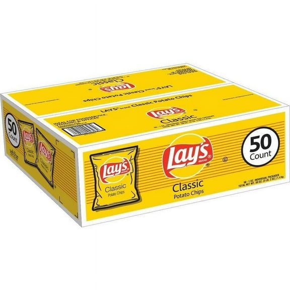 Lay's Classic Potato Chips (1oz, 50 pk)