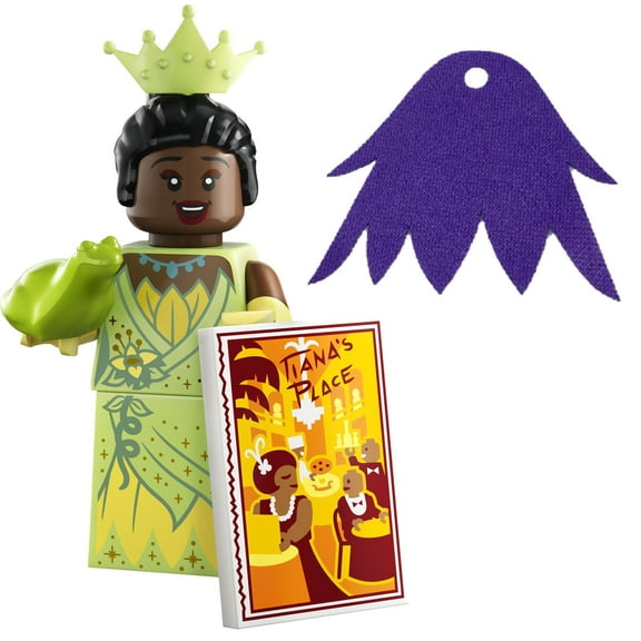 LEGO MiniFigures Disney 100 Series 3: Princess Tiana Minifigure - 71038 With Purple Cape