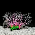 thumbnail image 5 of Decoración de plantas artificiales para acuario, decoración de pecera de arrecife de coral de plástico, 5 of 5
