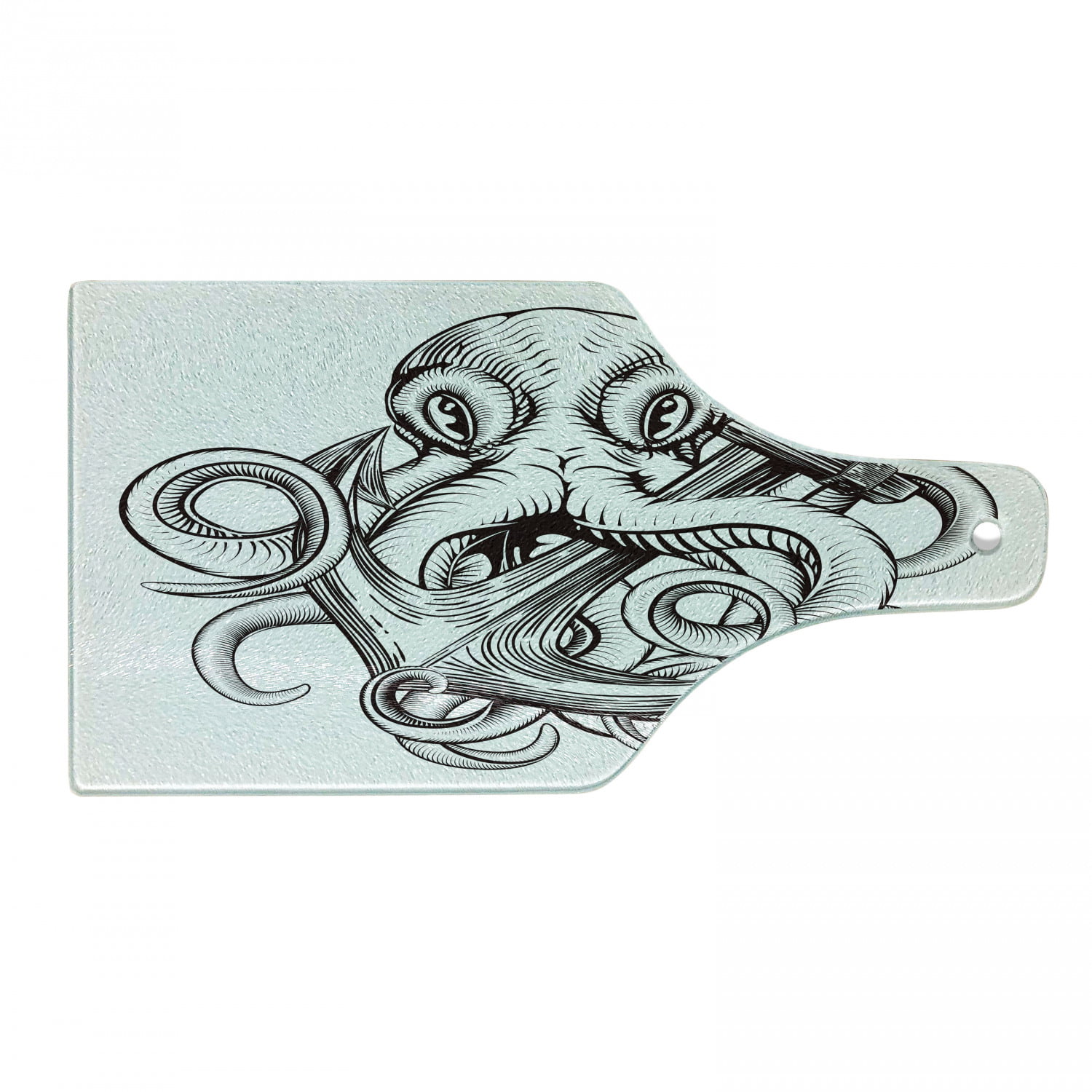 Octopus Tentacles Bamboo Cutting Board - Large (11x14) - Dark Fox Design