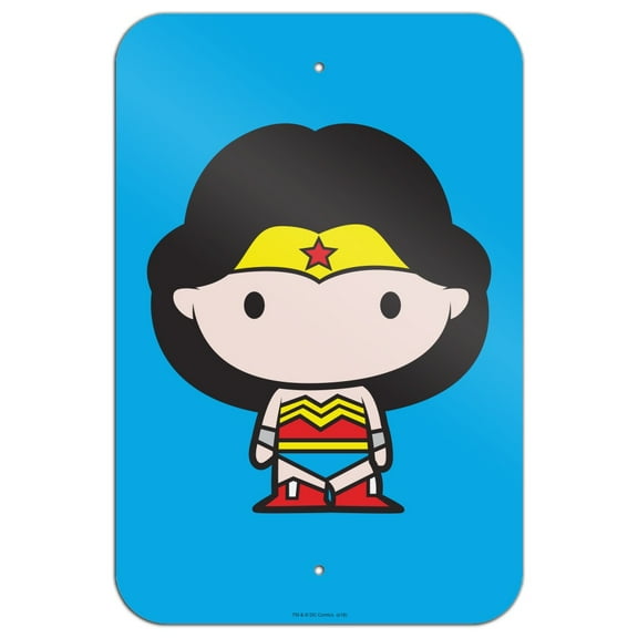 Wonder Woman Cute Chibi Character Home Business Office Sign