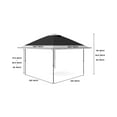 thumbnail image 4 of M optimized 12x12 FT Pop Up Gazebo Instant Canopy Tent with Netting 4 Stanbags Outdoor Shelter for Lawn, Garden, Backyard, Deck, 4 of 6