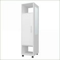 thumbnail image 5 of Chests & Wardrobes | Modern 1-Door White Wardrobe with Mirror & Open Storage | White | Melamine, 5 of 6