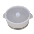 thumbnail image 1 of Bol en silicone pour bébé, ventouse puissante, lavable au lave-vaisselle, avec couvercle, pour tout-petits et bébés, gris, 1 of 4