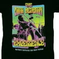 thumbnail image 3 of Jimi Hendrix Northern California Rock Festival 1969 Men's Short Sleeve Black T-Shirt, 3 of 4