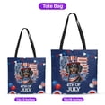 thumbnail image 5 of Patriotic Dachshund Celebrates 4th of July All Over Print 3D Canvas Tote Bag Wiener Dog Lover Gifts Idea Reusable Handbag - 02009, 5 of 5