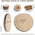 thumbnail image 4 of 10 Wood Slices for Centerpieces 6-8 in, with 10 Versatile Holders Numbers-Candle and 20 Cards. Wood Centerpieces for Table, Rustic Wedding, Baby Showers, Unfinished Wood for Crafts DIY$$Art & Craft, 4 of 9