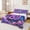 Purple D, variant on Feelyou Purple Alphabet J Bed Sheets for Kids, Deamy Galaxy Starry Monogram Full Size Sheets, 4pcs, 1 Flat Sheet, 1 Fitted Sheet and 2 Pillowcases
