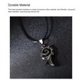 thumbnail image 4 of Sonducket Hombre llama colgante collar moda estilo punk encanto joyería gargantilla personalidad fuego patrón collares fiesta presente Ropa, zapatos y accesorios Miscelánea Negro, 4 of 6