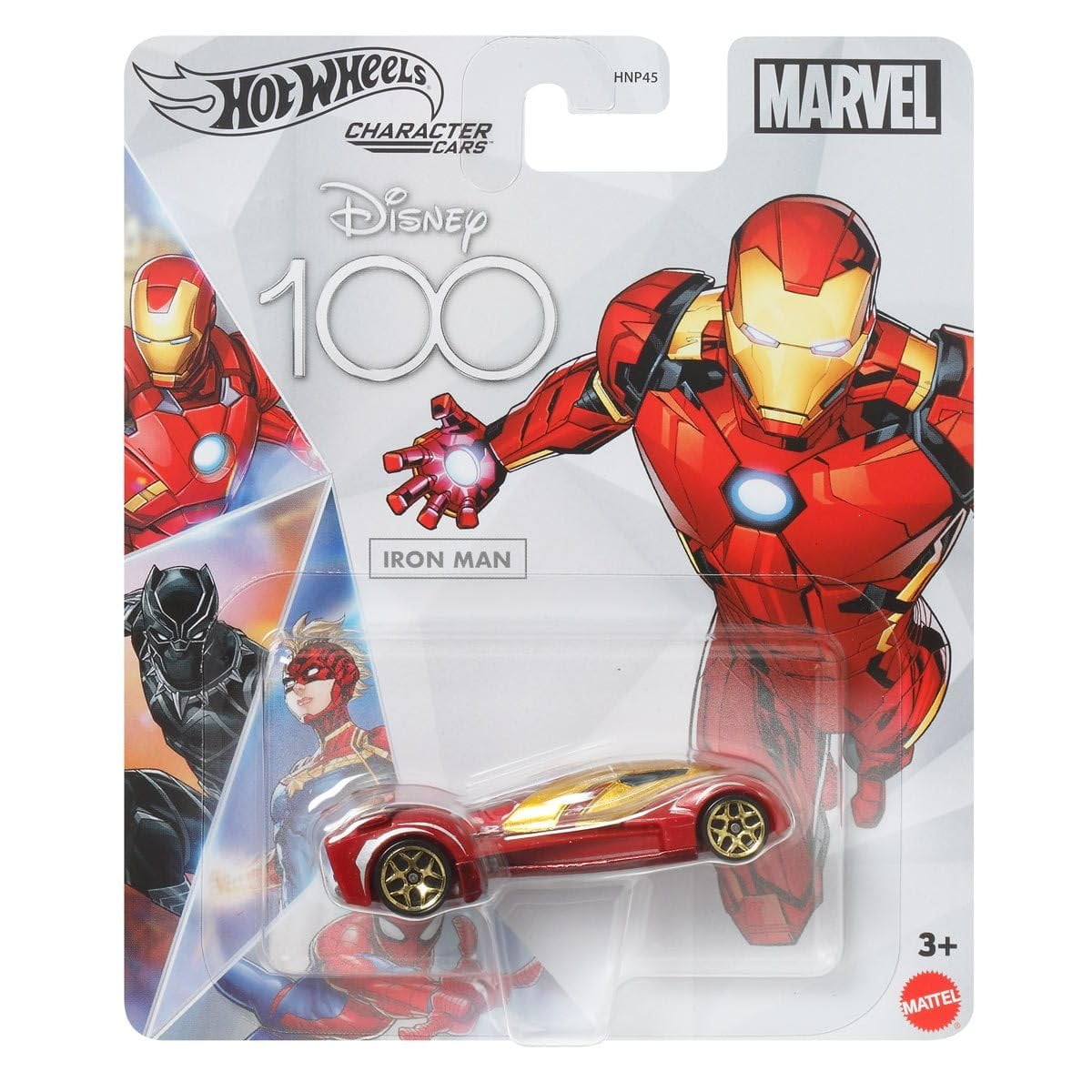 Hot Wheels Disney Character Cars 100 Years Special Edition Series Complete Set of 8 Diecast Vehicles in Manufacture Case from HNP45-956A Release Bundle