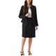 thumbnail image 1 of Conjunto de traje INSPIRE CHIC para mujeres, 2 piezas, chaqueta sin cuello de tweed con peplum y falda, talla XS, negro, 1 of 6