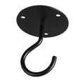 thumbnail image 1 of Nvzi Juego de 6 ganchos de techo para colgar macetas, incluye accesorios de instalación. Gancho para lámpara colgante con forma de rama, fácil de instalar, con tornillos y tubo de expansión (negro)., 1 of 5