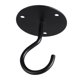 thumbnail image 1 of Nvzi Juego de 6 ganchos de techo para colgar macetas, incluye accesorios de instalación. Gancho para lámpara colgante con forma de rama, fácil de instalar, con tornillos y tubo de expansión (negro)., 1 of 5